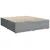 Vidaxl Box spring postelja z vzmetnico svetlo siva 200x200 cm blago
