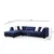 Atelier del Sofa Ugaona garnitura Boston, 300x186 cm, Plava