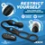Jock Hyper Thrusting & Vibrating Anal Plug with C-Ring Black