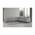 Kristal 3+Corner+3 - Light Grey Light Grey Corner Sofa-Bed