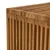 Vrtni bočni stol Smeđa 45 x 42,5 x 45 cm Čvrsto teak drvo