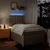 Vidaxl Box spring postelja z vzmetnico krem 120x190 cm blago