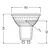 LED reflektorska sijalica PAR16 GU10/4,3W/230V 2700K 36° - Ledvance