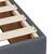 Vidaxl Box spring postelja z vzmetnico temno siva 200x200 cm žamet