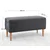 Atelier del Sofa Tabure Glend, 100x50x43cm, Tamnosivi