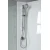 AIGO Četrtni okrogli tuš kabina 900x900x2040 mm, bel profil, prozorno steklo - 90x90x204 cm - Aqualine - 24 - Kvadrantne tuš kabine - 900 - 2040 - 900 - 5 - 14
