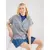 VERO MODA Bluza BUMPY, modra