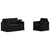 Set sofe 2 pcs Crna 138 x 78 x 80 cm Baršun