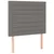 Greatstore Box spring postelja z vzmetnico LED temno siva 90x200 cm blago