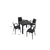 Atelier Del Sofa Set vrtne mize in stolov (5 kosov)