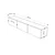 Hanah Home TV Komoda Francy 180, 180x30x30 cm, Bela