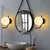 OPVIQ Vall Lamp zidna crna lampa Faruk 13727