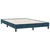 Vidaxl Box spring postelja brez vzmetnico temno modra 160x220 cm žamet