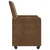 Vidaxl Jedilni stoli s kolesi s kolesi 2 szt. Rjava 57 x 66 x 94 cm