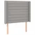 LED uzglavlje svjetlosivo 93 x 16 x 118/128 cm od tkanine