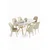 Hanah Home Trpezarijski set, 7 komada, Svetlozeleni