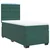 Vidaxl Box spring postelja z vzmetnico temno zelena 100x200 cm žamet