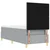 Vidaxl LED Box Spring Postelja Svetlo siva 80 x 200 cm blago