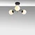 Opviq Luster Daisy 147 AV3, Metalni, Crni
