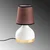 Opviq Stona lampa 8024, 17x17x33 cm, IP20, Braon-bela