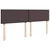 Vidaxl Box spring postelja z vzmetnico temno rjava 180x200 cm blago