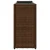 Vidaxl Vrtno korito z 2 loncema rjava 90x20x40 cm poli ratan