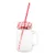 Jar with straw, 450 ml