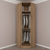 Hanah home Ormar Kale Oak 74x235x52cm Hrast