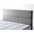 Hanah Home Bračni krevet sa prostorom za odlaganje Silver 140x38x190cm Crni