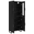 Highboard 2 pcs Crni hrast Konstruirano drvo