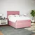Vidaxl Box spring postelja z vzmetnico roza 160x200 cm žamet