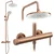 Komplet za prhanje Rea Rivo Brush Copper