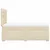 vidaXL vidaXL Box spring postelja z vzmetnico krem 120x190 cm blago, (21304928)