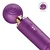 SuperLove 3in1 Ultimate Suction Pulsation Thrusting Massage Wand Purple