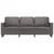Vidaxl Trosed siv 180 cm umetno usnje