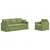 Set sofe 2 pcs Svijetlo zelena 198 x 78 x 80 cm Baršun
