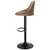 EH Barski stol Cydro Black Mokka Velvet