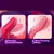SuperLove Tongue Wave Thrusting & Finger Dual Vibrator Red