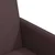 vidaXL Jedilni stoli s kolesom 2 pcs Temno rjava 57 x 66 x 94 cm blago