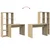 Stol Sonoma hrast 138,5 x 55 x 143 cm Konstruirano drvo