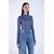 Trend Alacati Stili Ženska bluza Alc-X15155, Tamnoplava