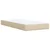 Vidaxl Box spring postelja z vzmetnico krem 100x200 cm blago