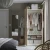 PAX / FORSAND Garderober, bela/belo b. im. hrastovine, 100x60x201 cm