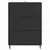 Ormar s ladicama Crna 66 x 34,5 x 92 cm Konstruirano drvo
