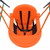 vidaXL Set s ljuljačkom za dijete sa zaštitnim pojasom narančasti