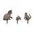Aberto Design Set dekorativnih figura Fam 02, 1.5 mm, 3 komada