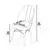 Hanah Home Set stolica Ritim, 44x96x42 cm, 6 komada, Crno-smeđe