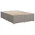 Vidaxl Box spring postelja z vzmetnico taupe 140x190 cm blago