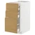 METOD / MAXIMERA Pod.elem.3front/2dnj/1srd/1vis.fiok, bela/Voxtorp im. hrastovine, 40x60 cm