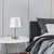 Opviq Stona lampa 5101, 21x21x39 cm, IP20, Zlatno-bele boje